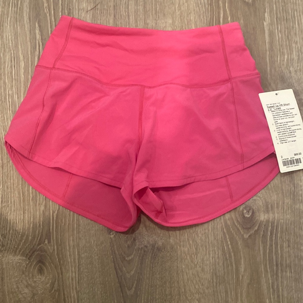 *feel free to offer whatever* Lululemon size 2 sonic pink speed ups 2.5”